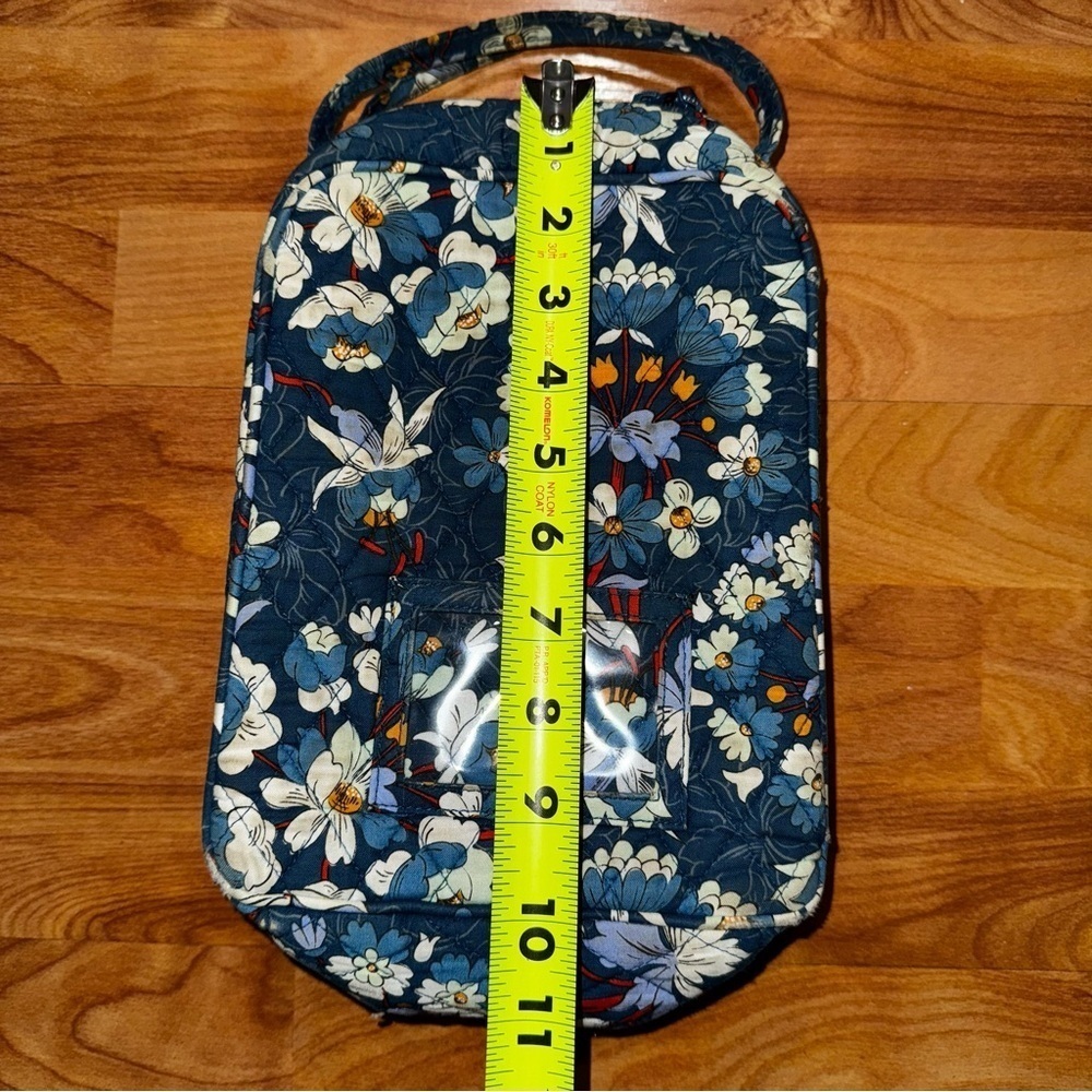 Vera Bradley Lunch Bunch Bag In Floral Bursts Blue Zippered - Picture 9 of 10